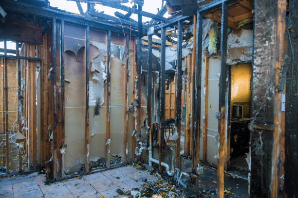 Professional Emergency Fire Cleanup technician working in Alva, FL